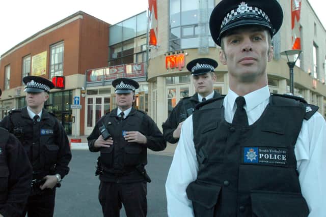 PUB OPENING HOURS   Right,  Chief Insp Shaun Morley in the city centre with officers, Pc Haydn Crookes, Pc Gerry Dawson and Pc John Taylor.   16 November 2005