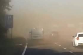 A cloud of Saharan dust could create a blood rain effect in Sheffield tomorrow as it turns the rain from thunderstorms a shade of red.