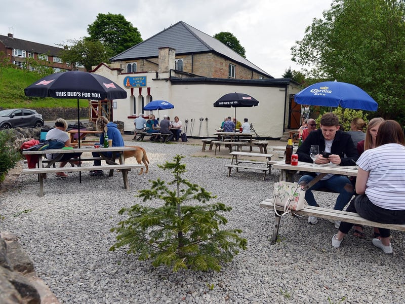 The new 'secret garden' outside seating area looks over the water with frequent visitors from ducks, geese and swans.