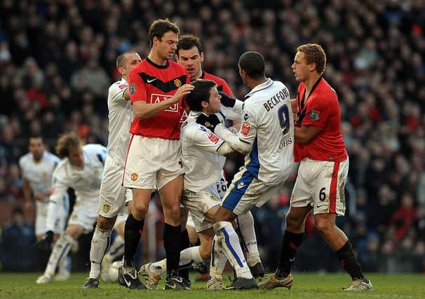 Manchester United vs Leeds United, January 2010. (Photo by PAUL ELLIS/AFP via Getty Images)
