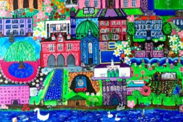 Also available from Art in the Heart is a variety of artwork from Peterborough-based artist Charron Pugsley-Hill. The above print is a limited edition colourful Giclee depiction of the city of Peterborough, on sale for £60. bit.ly/2ZPYExa