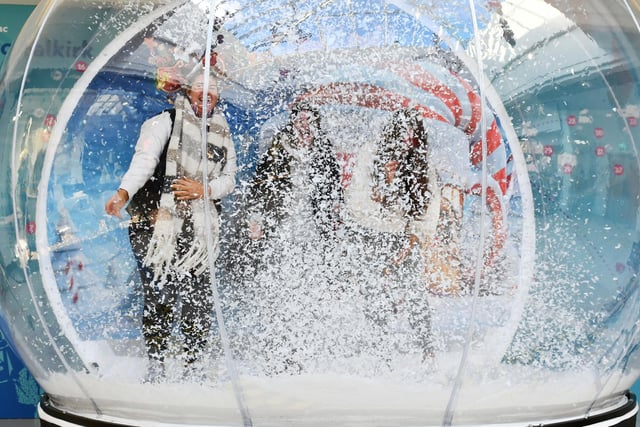 Entry to the snow globe is free, and it will be open each weekend in the run up to Christmas.