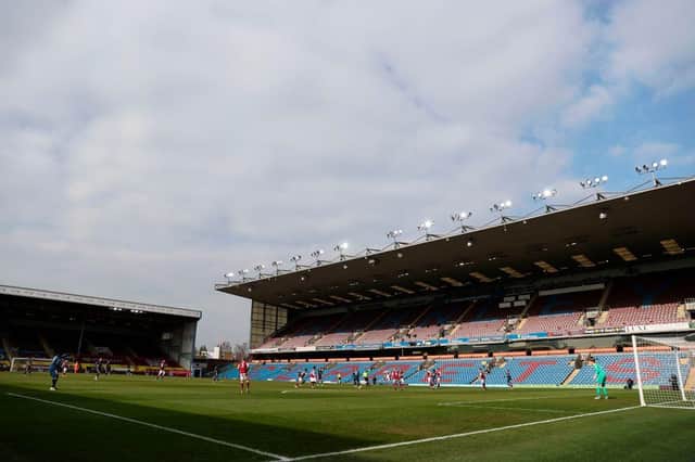 Turf Moor. (Photo by CLIVE BRUNSKILL/POOL/AFP via Getty Images)