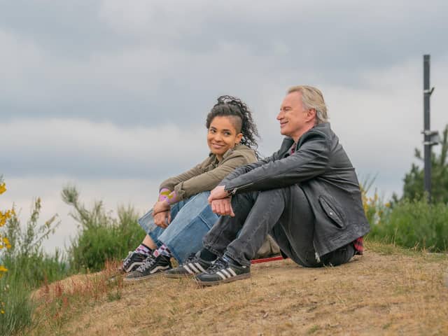 Talitha Wing plays Destiny Schofield, the teenage daughter of Gaz (Robert Carlyle) in the new TV series of The Full Monty. Credit: ©Disney+