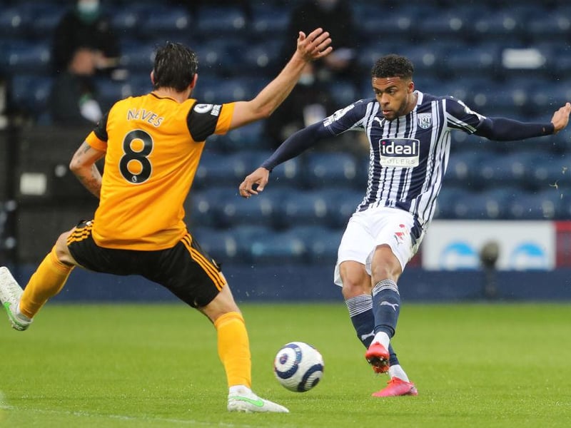 West Brom full-back Darnell Furlong has emerged as a transfer target for both Burnley and Brentford. (Football Insider)
(Photo by Geoff Caddick - Pool/Getty Images)