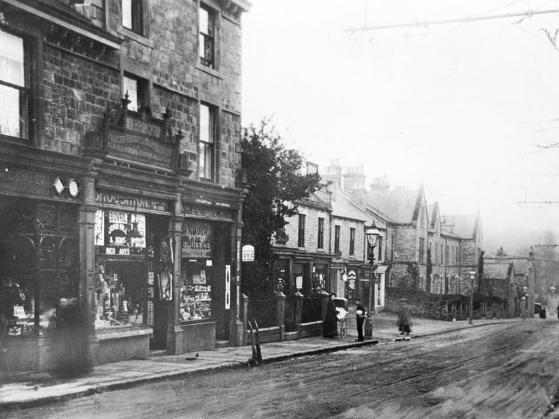 The shops at Ranmoor, Sheffield, in the early 1900's