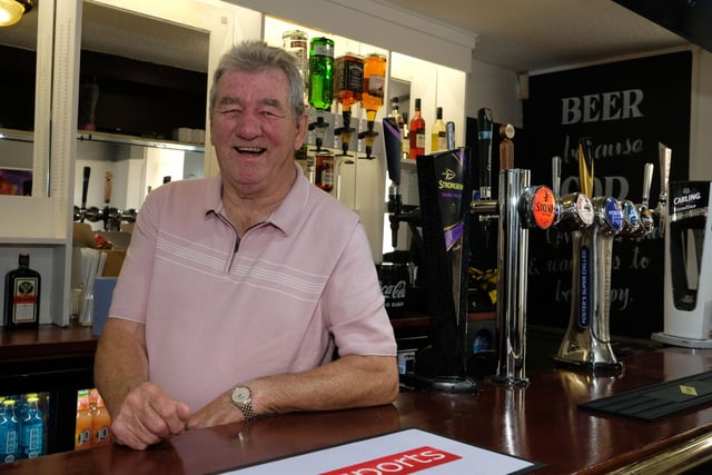 New owner Mick Brierley at the bar of the revamped Rose House, Walkley