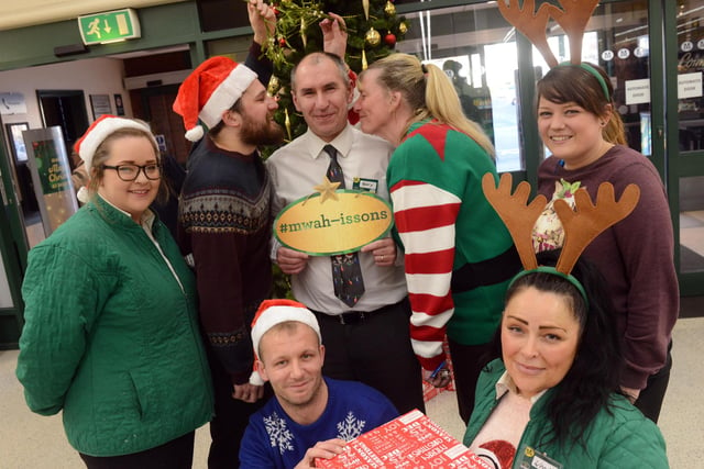 It's all festive at Morrisons in this 2015 scene but are you one of the people pictured?