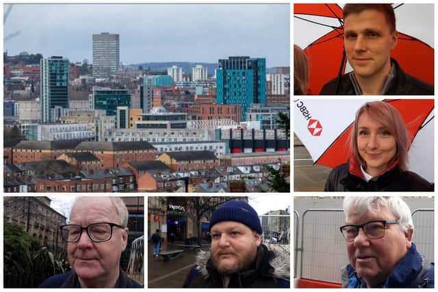 But who are the people who make the residents of Sheffield proud to call the place home? We went out to ask the residents on the streets of Sheffield city centre to find out the answer – and there was no shortage of replies. PIctured clockwise from top left are Ilya Bykov, Yulia Bykov, Bill Clarke, Ash Evans and David Burrows, who shared their views