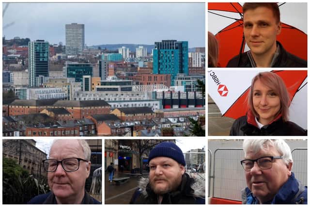 But who are the people who make the residents of Sheffield proud to call the place home? We went out to ask the residents on the streets of Sheffield city centre to find out the answer – and there was no shortage of replies. PIctured clockwise from top left are Ilya Bykov, Yulia Bykov, Bill Clarke, Ash Evans and David Burrows, who shared their views