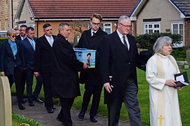 Funeral of Keigan O'Brien at St Laurence's Church, Adwick-le-Street.