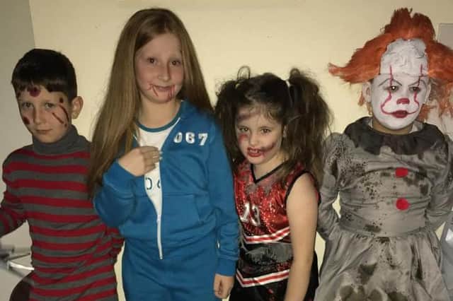 Check out this gruesome foursome from Sutton!
Bobby age 8, Lacey age 10, Poppy-Rose age 7 and Stanley also age 7.