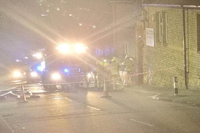 This was the moment firefighters battled to fight a blaze that had broken out in the landmark Crookesmoor School building on Crookesmoor Road, Sheffield