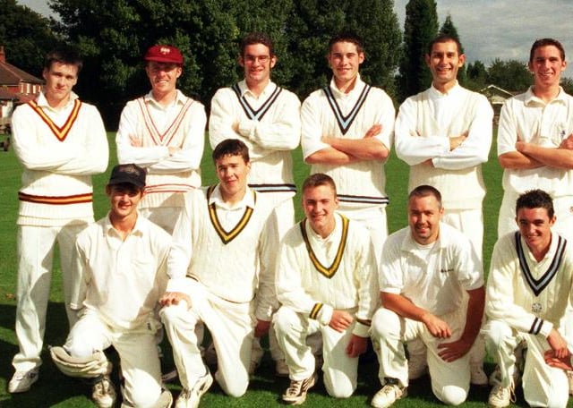 The Sprotbrough Cricket team in 1998 before a match with Finningley.
