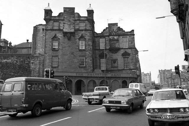 Exterior of the Salvation Army hostel at the foot of the Pleasance in Edinburgh, June 1980.