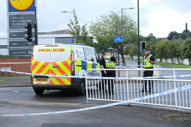 Police cordon off parts of Prince of Wales Road and Castlebeck following a stabbing