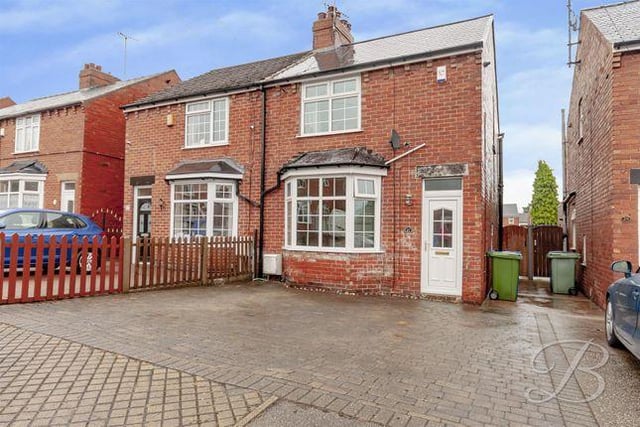 This two bedroom semi-detached house has a large garden and a kitchen diner with a island. Marketed by Buckley Brown, 01623 355797.