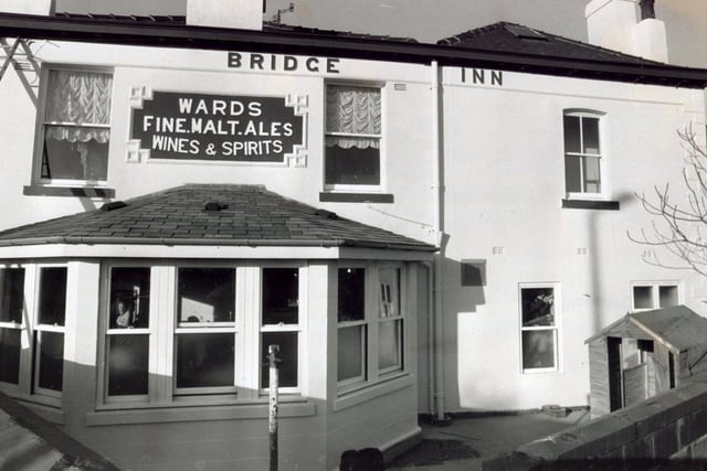 The Bridge Inn, Meadowhall Road, Sheffield, pictured after modernisation in December 1990, demolished in 2007