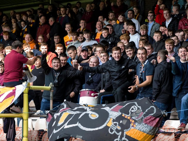 A surprise placing for Fir Park considering the raucous Motherwell Bois.