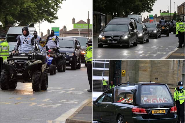 Murder victim Danny Irons was laid to rest in Sheffield yesterday