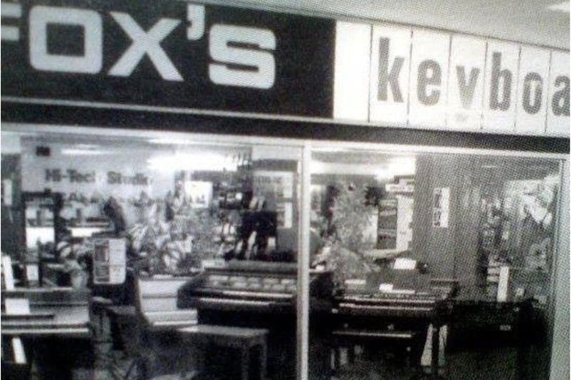 Fox's Keyboards and Music in the Arndale Centre.