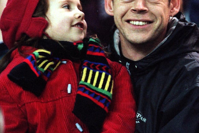 Fun and Games at the Family Night Out at Sheffield Wednesdays reserves match with Manchester Utd with attracted over 12,000 fans in 1999