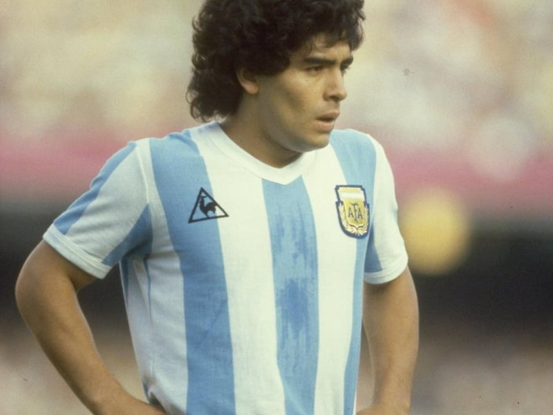 The footballing genius himself, Diego Maradonna