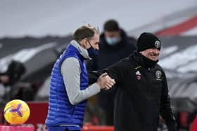 Chris Wilder manager of Sheffield United with Thomas Tuchel  manager of Chelsea: Andrew Yates/Sportimage