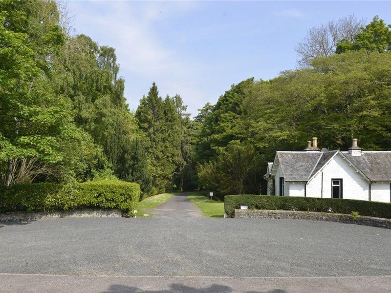 Entrance to estate and Gate Lodge.