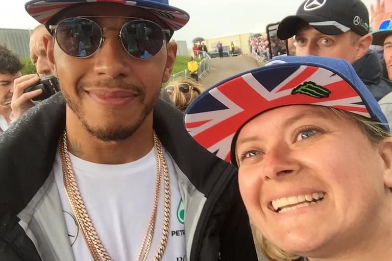 Sharon Wreford said: "I met Lewis Hamilton after he’d won the 2016 British Grand Prix."
