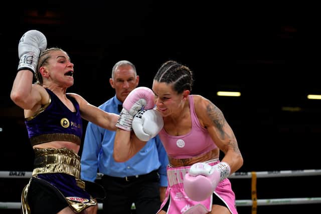 Terri Harper v Natalie Zimmermann Pic by Connor McMain