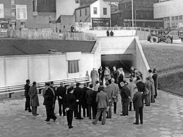 Charter Square subway opening in 1966. The area has undergone a huge multi-million pound transformation in recent years to link the city centre to The Moor shopping hub.