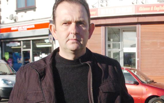 Kevin Tweed pictured on the Bentley high street in October 2007.