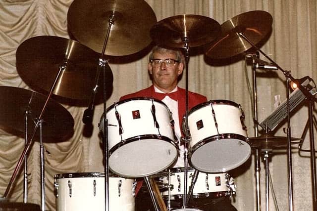 Maurice was an avid drummer since he was 17 and continued to play until he was in his 60s. He had a band called Johnny Man Show Band.
