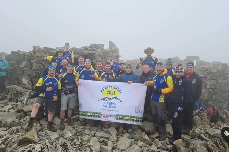 Mark MacDonald took this picture of a successful charity climb of Ben Nevis.