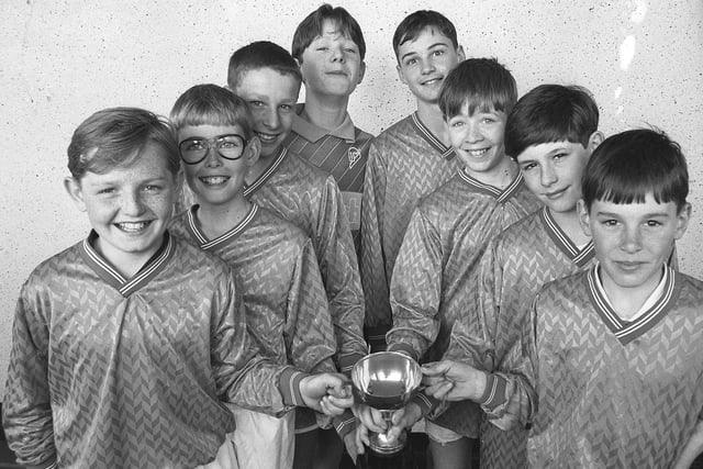 The Sandhill View School six a side team in 1991. They were all conquering that year.