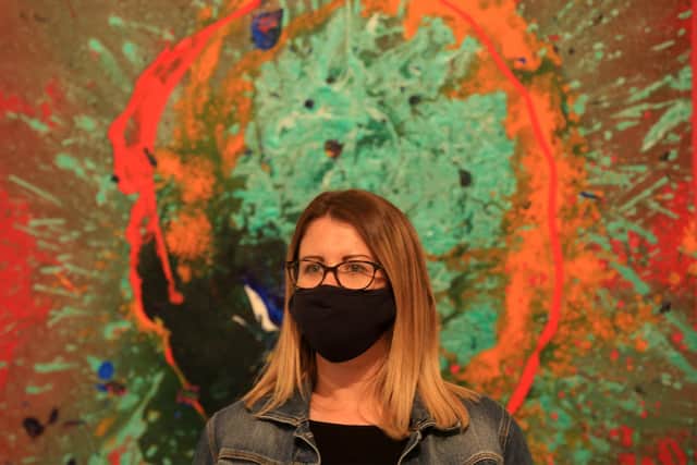 New exhibition at Millennium Gallery set to present the last paintings made by one of Britainâ€™s leading abstract artists, Sheffield-born John Hoyland. Pictuerd is Gemma Holden. Picture: Chris Etchells
