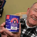 Tony Foulds with the Tommy Tin of Uncle Joe's Mints
