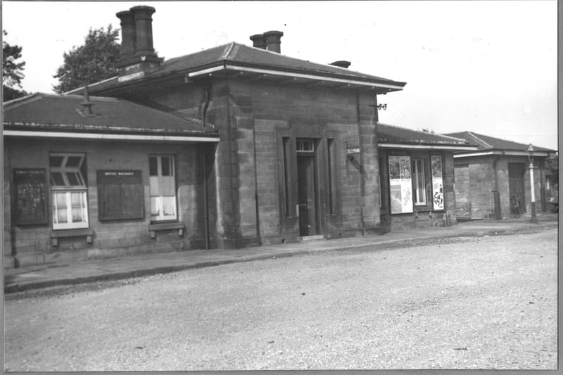 The entrance to Wingfield Station, pictured in 1955.