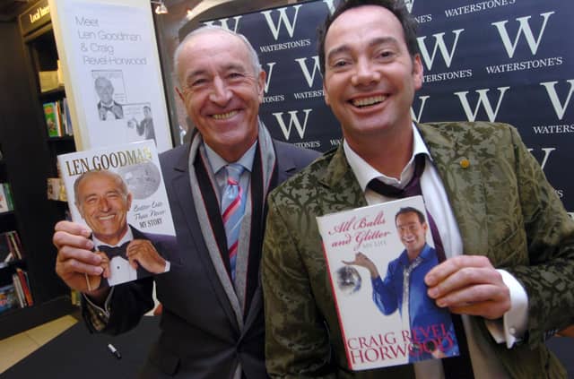 Stictly Come Dancing judges Len Goodman(left) and Craig Revel Horwood prepare to sign copies of their autobiographies at Waterstones, Sheffield. 30 January 2009