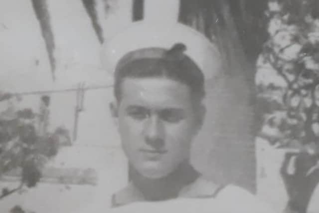 A 17-year-old Graham Bell in Malta with the Royal Navy