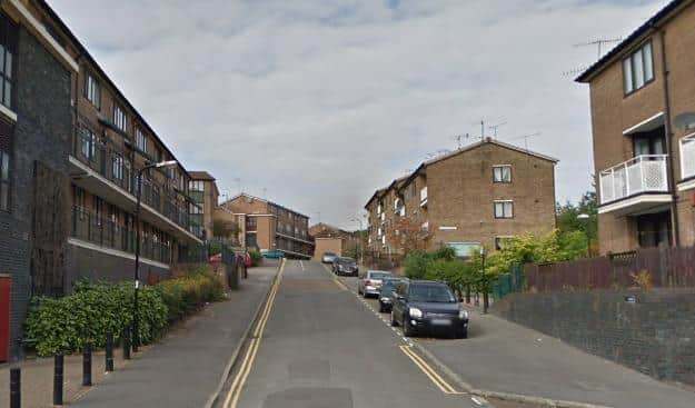 Jericho Street, Sheffield, where a car was abandoned following a police chase through the city centre (pic: Google)