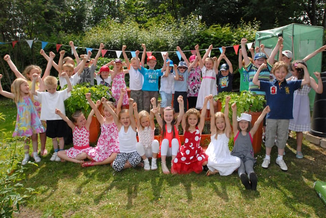 Having fun at the Bede Burn Primary School garden party in 2010. Remember it?