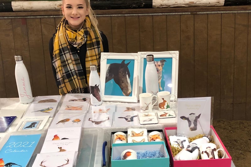Jemma Hart has been designing bespoke Mother's Day gift boxes, mugs, and flasks, which feature her own hand-drawn animal designs - and can be found on JHartPortraits on Facebook.