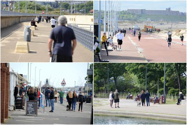 South Shields seafront was busier than it has been in recent weeks following the ease of lockdown measures.