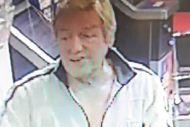 Do you recognise this man? He may be able to help police with enquiries after someone else's betting slip was cashed in at a Sheffield Betfred.