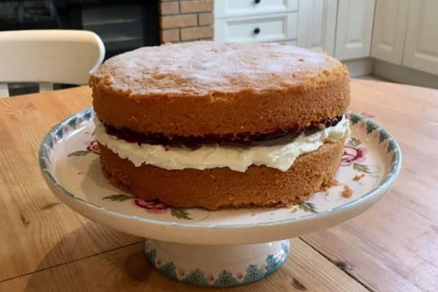 You just can't beat a classic Victoria Sponge. Thanks to Marie Denise Ashby.