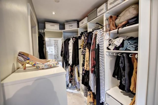 The luxury property also features a walk-in wardrobe