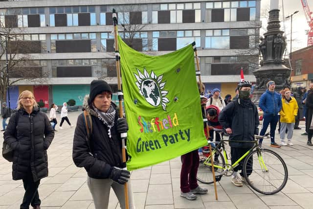 The rally receives support from the Green Party.