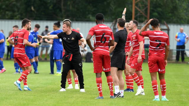 Doncaster Rovers in action at Rossington Main. Picture: Andrew Roe/AHPIX